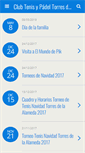 Mobile Screenshot of clubtenisypadeltorresdelaalameda.com